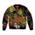 Papua New Guinea 49th Independence Anniversary Sleeve Zip Bomber Jacket Independen Stet bilong Papua Niu Gini