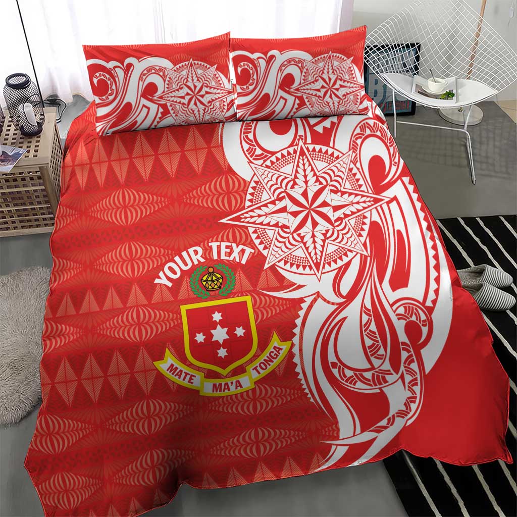 Personalised Kolisi Tonga Bedding Set Mate Maa Tonga Ngatu Pattern LT14 - Polynesian Pride