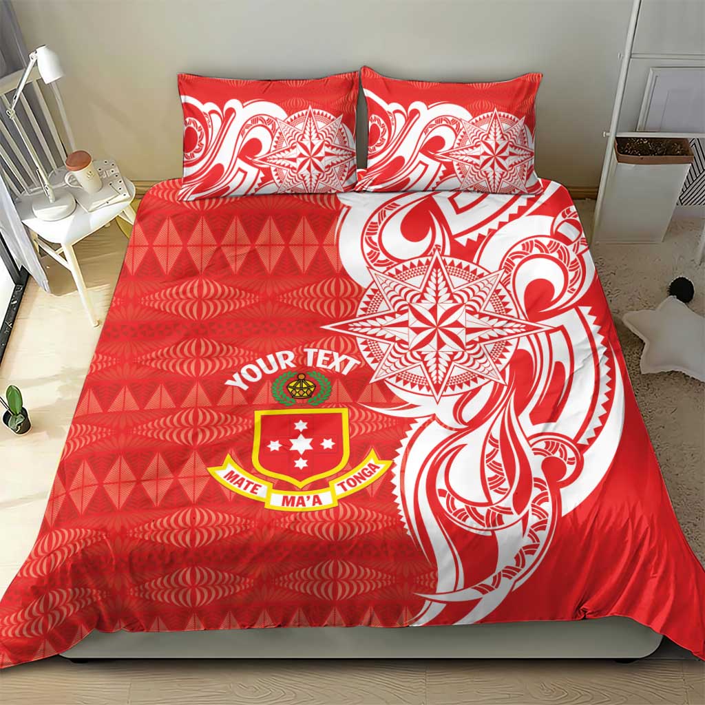 Personalised Kolisi Tonga Bedding Set Mate Maa Tonga Ngatu Pattern LT14 - Polynesian Pride