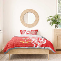 Personalised Kolisi Tonga Bedding Set Mate Maa Tonga Ngatu Pattern LT14 - Polynesian Pride