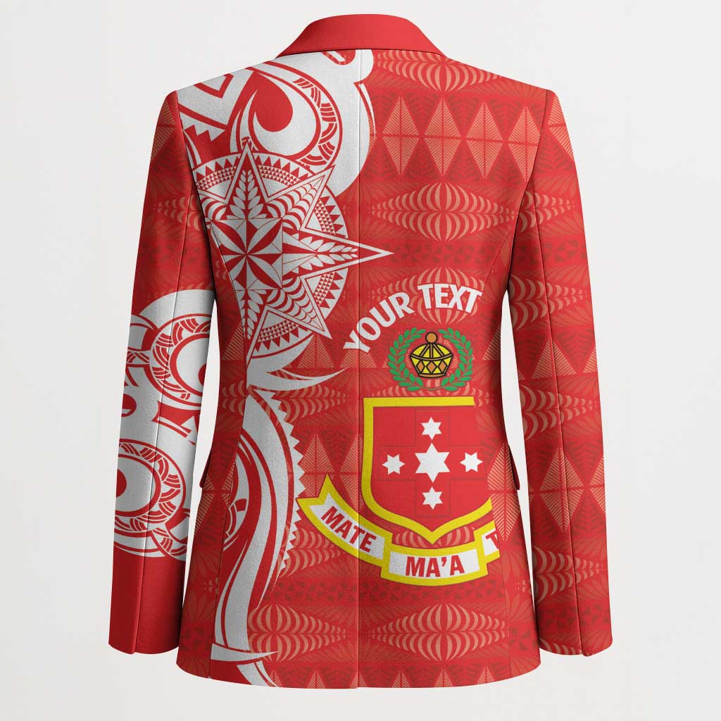 Personalised Kolisi Tonga Blazer Mate Maa Tonga Ngatu Pattern LT14 - Polynesian Pride