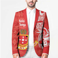 Personalised Kolisi Tonga Blazer Mate Maa Tonga Ngatu Pattern LT14 - Polynesian Pride