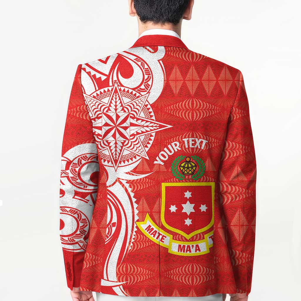 Personalised Kolisi Tonga Blazer Mate Maa Tonga Ngatu Pattern LT14 - Polynesian Pride