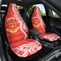 Personalised Kolisi Tonga Car Seat Cover Mate Maa Tonga Ngatu Pattern LT14 One Size Red - Polynesian Pride