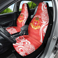 Personalised Kolisi Tonga Car Seat Cover Mate Maa Tonga Ngatu Pattern LT14 - Polynesian Pride