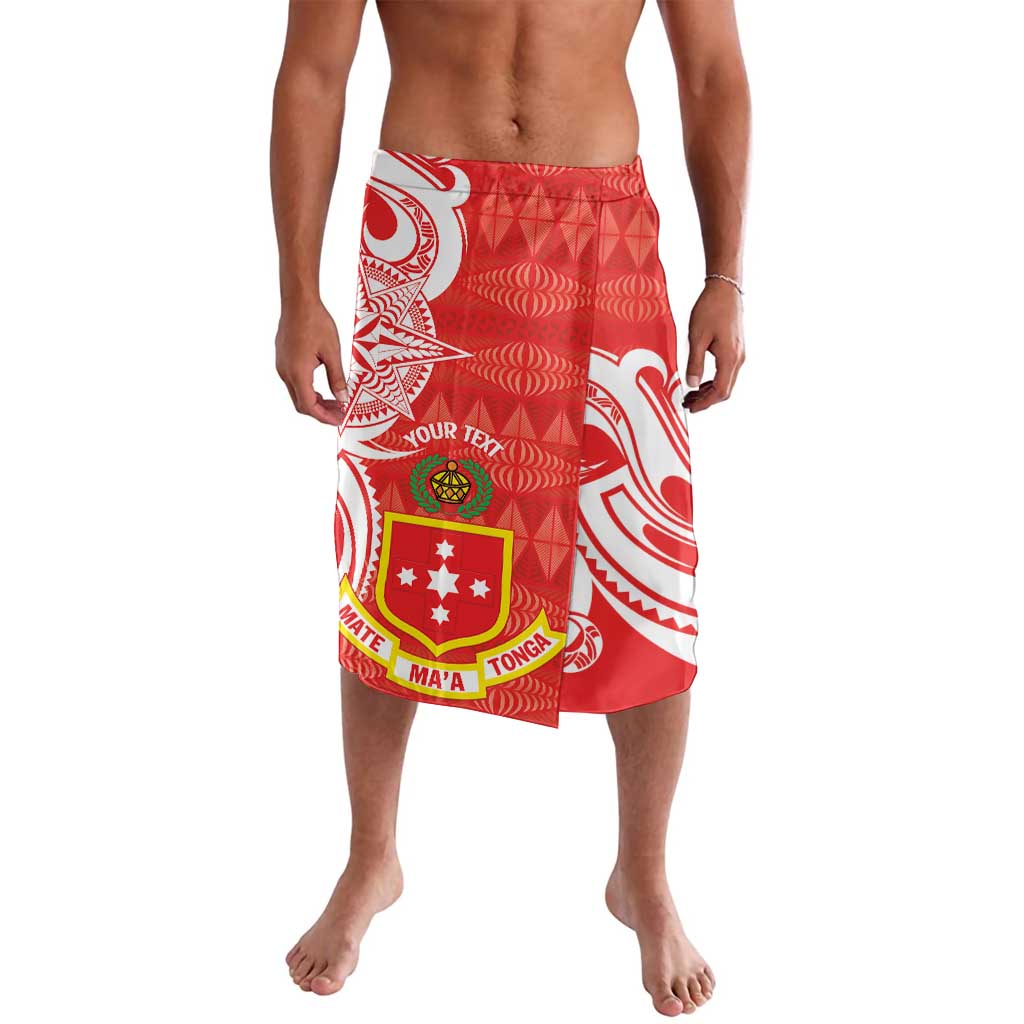 Personalised Kolisi Tonga Lavalava Mate Maa Tonga Ngatu Pattern LT14 Red - Polynesian Pride