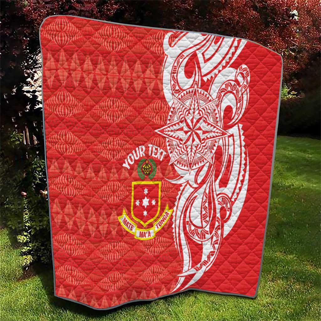 Personalised Kolisi Tonga Quilt Mate Maa Tonga Ngatu Pattern LT14 - Polynesian Pride