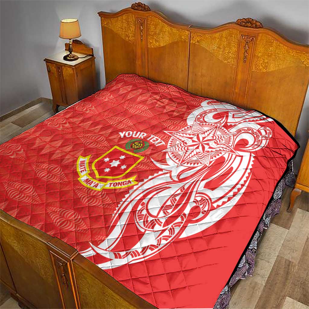 Personalised Kolisi Tonga Quilt Mate Maa Tonga Ngatu Pattern LT14 - Polynesian Pride