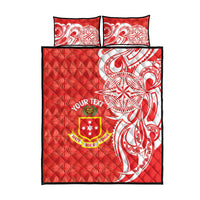 Personalised Kolisi Tonga Quilt Bed Set Mate Maa Tonga Ngatu Pattern LT14 - Polynesian Pride