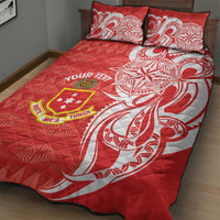 Personalised Kolisi Tonga Quilt Bed Set Mate Maa Tonga Ngatu Pattern LT14 - Polynesian Pride