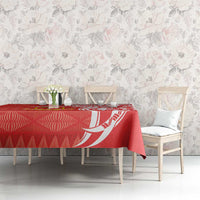 Personalised Kolisi Tonga Tablecloth Mate Maa Tonga Ngatu Pattern LT14 - Polynesian Pride