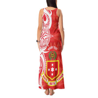 Personalised Kolisi Tonga Tank Maxi Dress Mate Maa Tonga Ngatu Pattern LT14 - Polynesian Pride