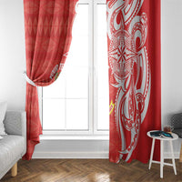 Personalised Kolisi Tonga Window Curtain Mate Maa Tonga Ngatu Pattern LT14 - Polynesian Pride