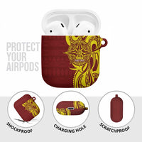 Personalised Tonga High School AirPods Case THS Tongan Ngatu Pattern LT14 - Polynesian Pride