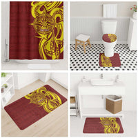 Personalised Tonga High School Bathroom Set THS Tongan Ngatu Pattern LT14 - Polynesian Pride