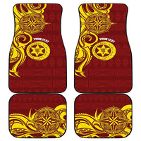 Personalised Tonga High School Car Mats THS Tongan Ngatu Pattern LT14 - Polynesian Pride