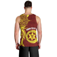 Personalised Tonga High School Men Tank Top THS Tongan Ngatu Pattern LT14 - Polynesian Pride