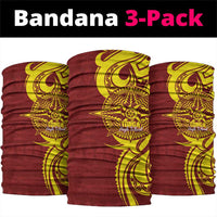 Personalised Tonga High School Neck Gaiter THS Tongan Ngatu Pattern LT14 package One Size: 25*50cm Maroon - Polynesian Pride