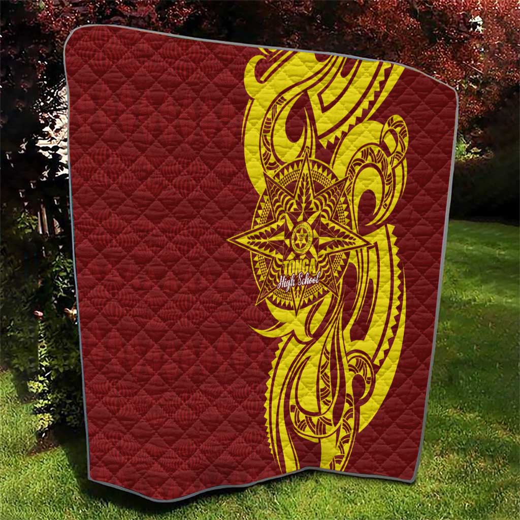 Personalised Tonga High School Quilt THS Tongan Ngatu Pattern LT14 - Polynesian Pride