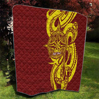 Personalised Tonga High School Quilt THS Tongan Ngatu Pattern LT14 - Polynesian Pride
