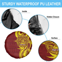 Personalised Tonga High School Spare Tire Cover THS Tongan Ngatu Pattern LT14 - Polynesian Pride