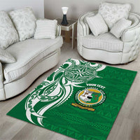 Personalised Liahona - Saineha High School Area Rug Tongan Ngatu Pattern LT14 - Polynesian Pride