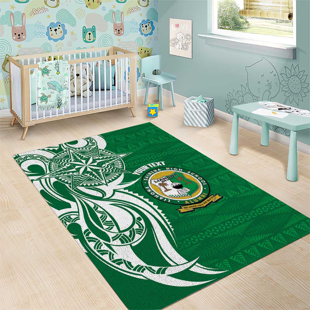 Personalised Liahona - Saineha High School Area Rug Tongan Ngatu Pattern LT14 - Polynesian Pride