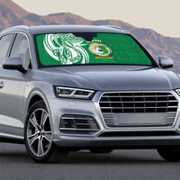 Personalised Liahona - Saineha High School Auto Sun Shade Tongan Ngatu Pattern LT14 - Polynesian Pride