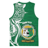 Personalised Liahona - Saineha High School Basketball Jersey Tongan Ngatu Pattern LT14 - Polynesian Pride