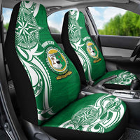 Personalised Liahona - Saineha High School Car Seat Cover Tongan Ngatu Pattern LT14 - Polynesian Pride