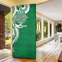Personalised Liahona - Saineha High School Door Cover Tongan Ngatu Pattern LT14 - Polynesian Pride