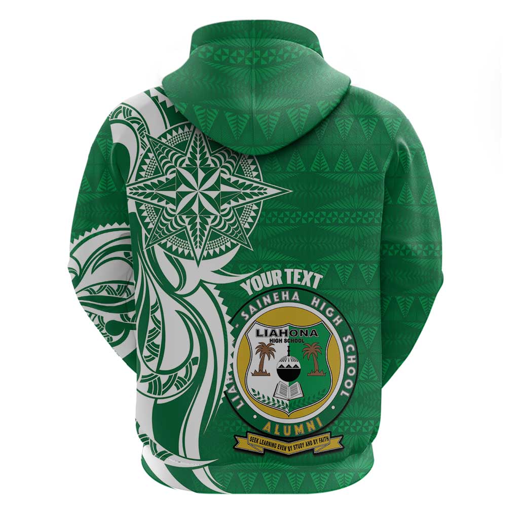 Personalised Liahona - Saineha High School Hoodie Tongan Ngatu Pattern LT14 - Polynesian Pride