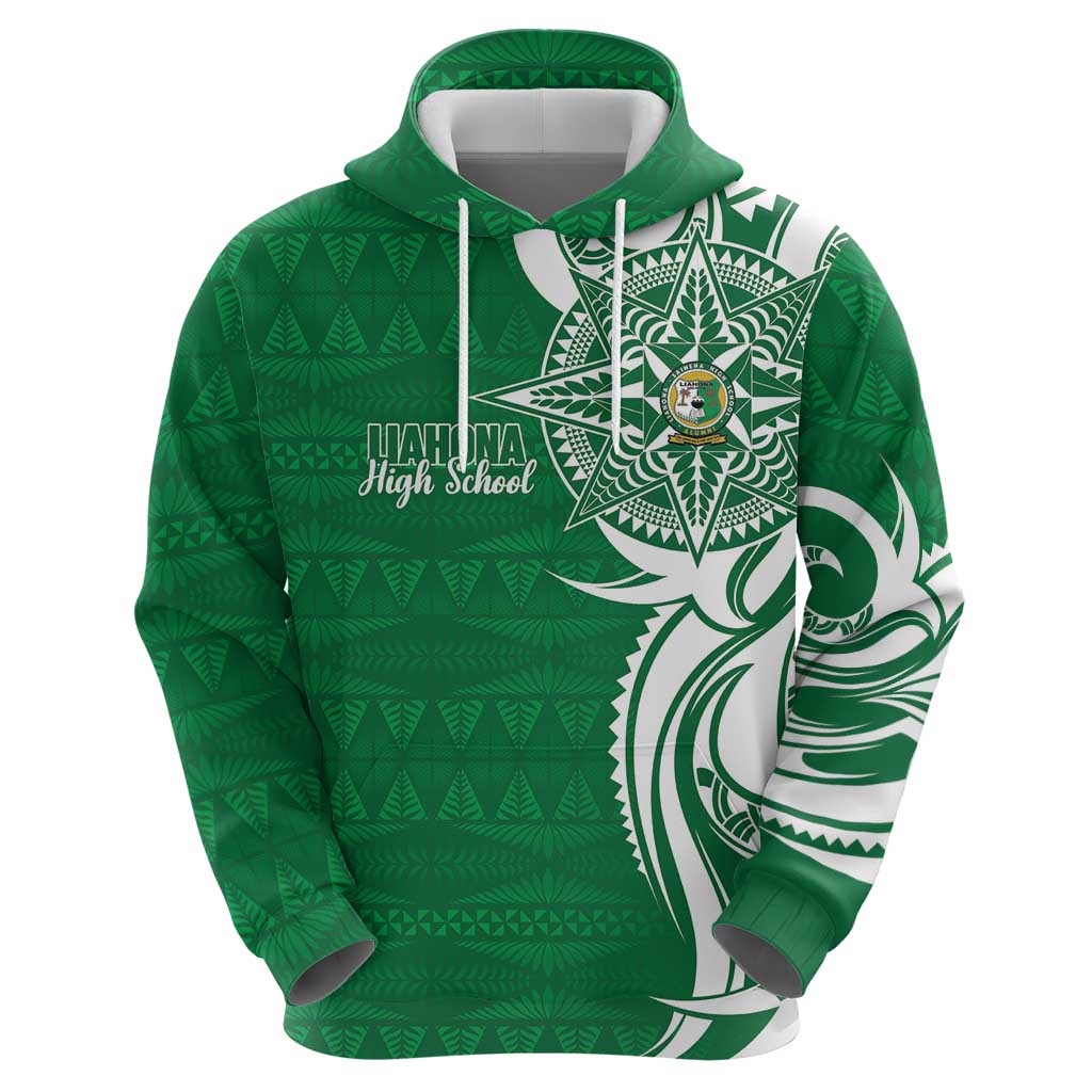 Personalised Liahona - Saineha High School Hoodie Tongan Ngatu Pattern LT14 - Polynesian Pride