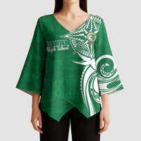 Personalised Liahona - Saineha High School Kimono Sleeve Blouse Tongan Ngatu Pattern LT14 - Polynesian Pride