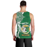 Personalised Liahona - Saineha High School Men Tank Top Tongan Ngatu Pattern LT14 - Polynesian Pride
