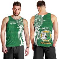 Personalised Liahona - Saineha High School Men Tank Top Tongan Ngatu Pattern LT14 - Polynesian Pride