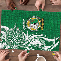 Personalised Liahona - Saineha High School Puzzle Tongan Ngatu Pattern LT14 - Polynesian Pride