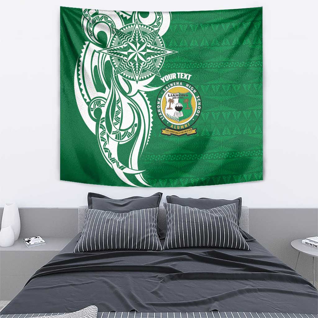 Personalised Liahona - Saineha High School Tapestry Tongan Ngatu Pattern LT14 - Polynesian Pride