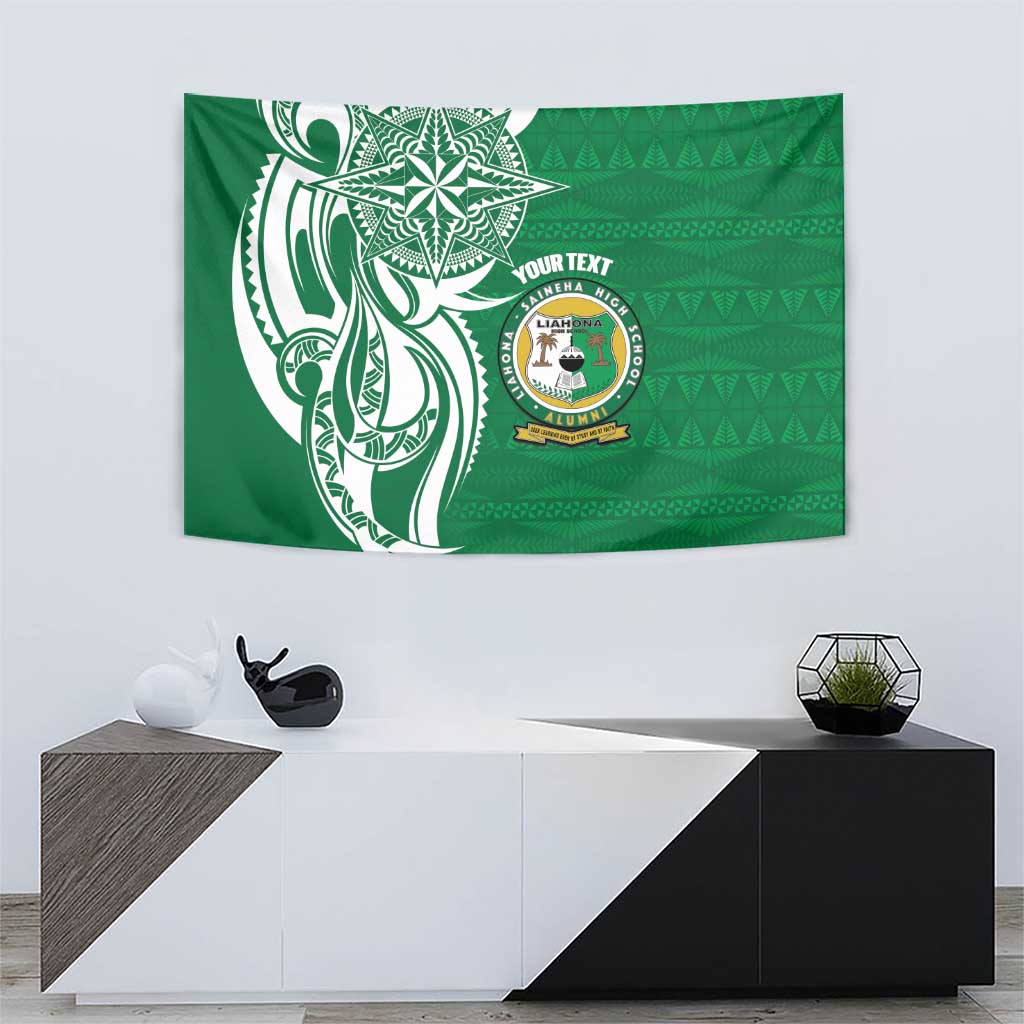 Personalised Liahona - Saineha High School Tapestry Tongan Ngatu Pattern LT14 - Polynesian Pride