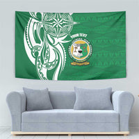 Personalised Liahona - Saineha High School Tapestry Tongan Ngatu Pattern LT14 - Polynesian Pride