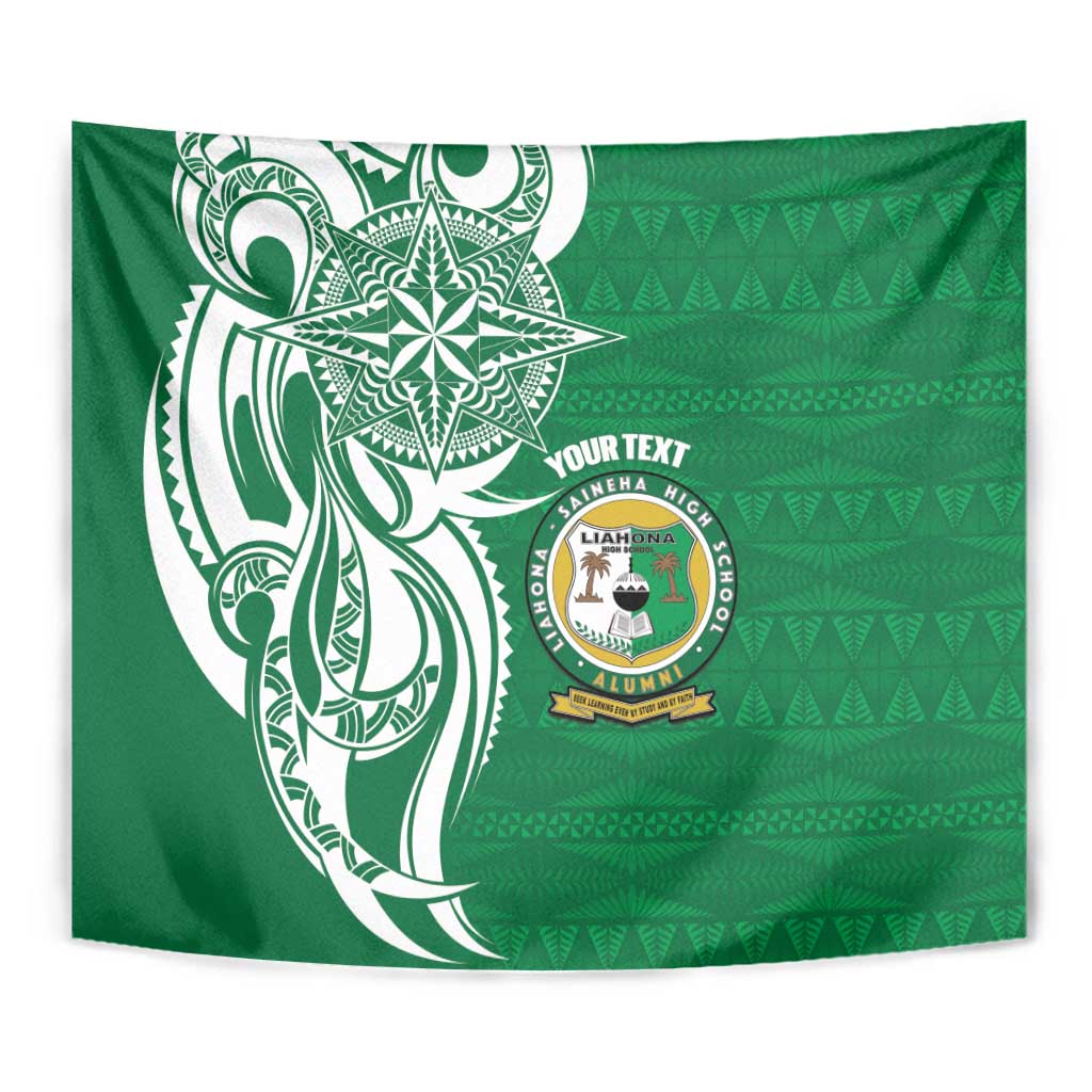 Personalised Liahona - Saineha High School Tapestry Tongan Ngatu Pattern LT14 - Polynesian Pride