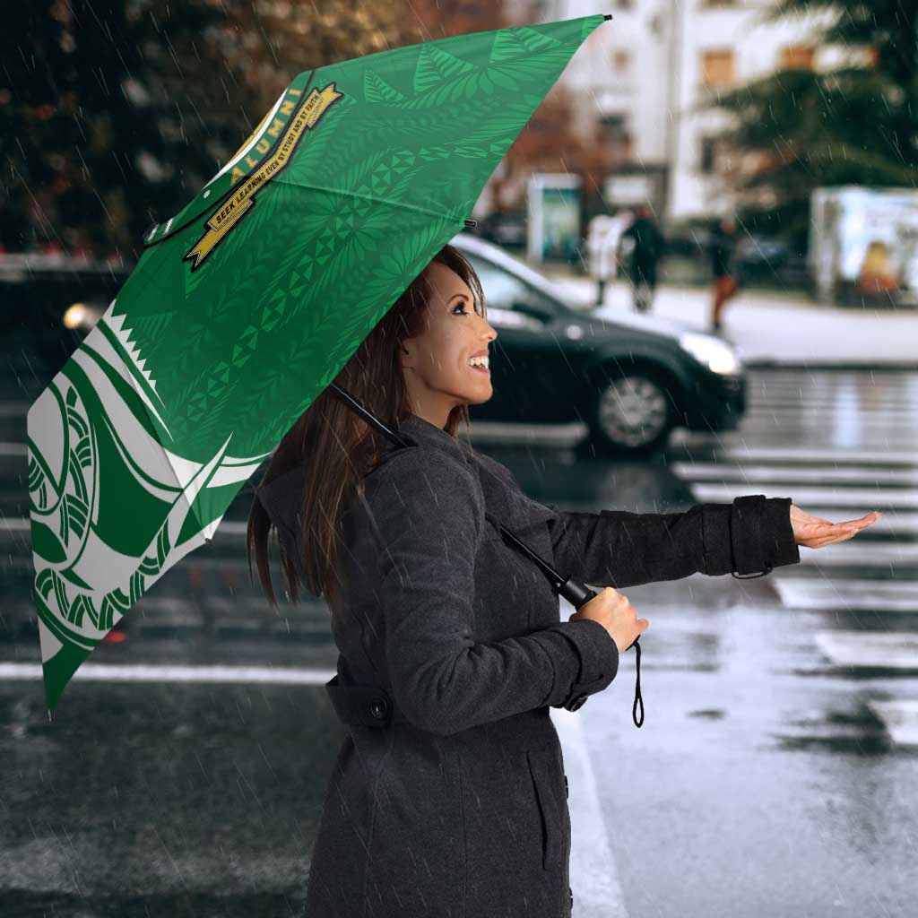 Personalised Liahona - Saineha High School Umbrella Tongan Ngatu Pattern LT14 - Polynesian Pride