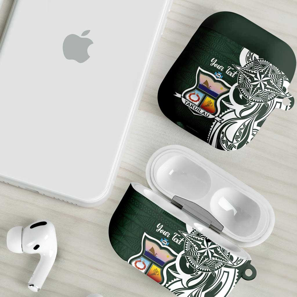 Personalised Tonga Takuilau College AirPods Case Est 1975 Tongan Ngatu Pattern LT14 - Polynesian Pride