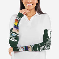 Personalised Tonga Takuilau College Arm Sleeves Est 1975 Tongan Ngatu Pattern LT14 - Polynesian Pride