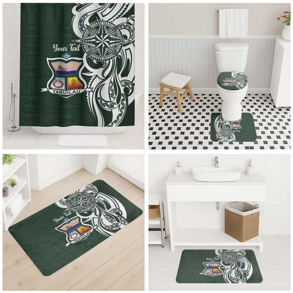 Personalised Tonga Takuilau College Bathroom Set Est 1975 Tongan Ngatu Pattern LT14 - Polynesian Pride
