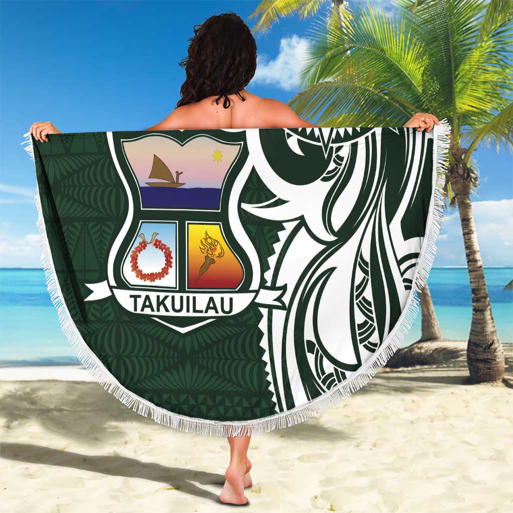 Personalised Tonga Takuilau College Beach Blanket Est 1975 Tongan Ngatu Pattern LT14 - Polynesian Pride