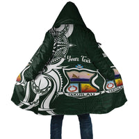 Personalised Tonga Takuilau College Cloak Est 1975 Tongan Ngatu Pattern LT14 Unisex Green - Polynesian Pride
