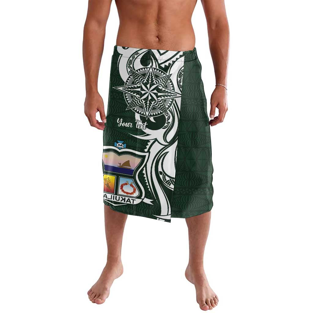 Personalised Tonga Takuilau College Lavalava Est 1975 Tongan Ngatu Pattern LT14 Green - Polynesian Pride