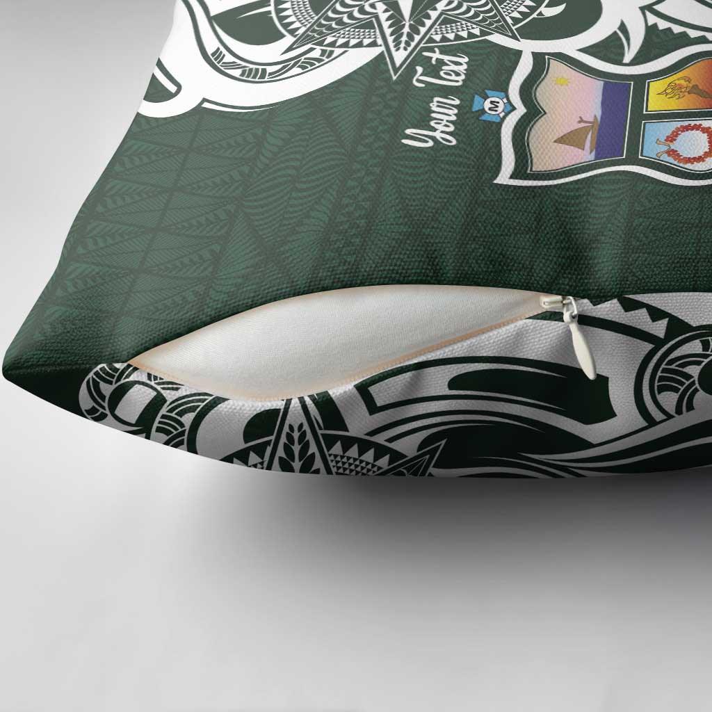 Personalised Tonga Takuilau College Pillow Cover Est 1975 Tongan Ngatu Pattern LT14 - Polynesian Pride