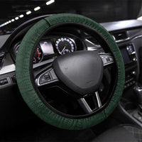 Tonga Takuilau College Steering Wheel Cover Est 1975 Tongan Ngatu Pattern LT14 Universal Fit Green - Polynesian Pride